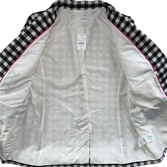 J.Crew Flannel Gingham Blazer - Picture 5 of 9